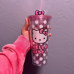 Hello kitty pink bow cup